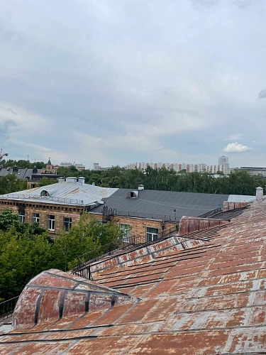Подготовка металлической кровли и швов для гидроизоляции