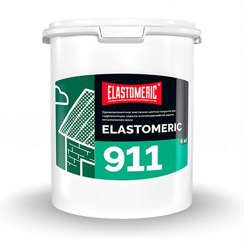 Мастика для гидроизоляции металлической и шиферной кровли Elastomeric 911